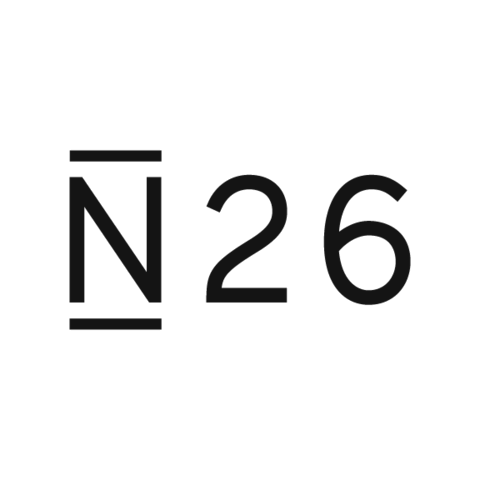N26 logo black press